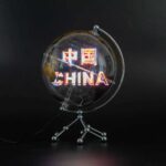 Wholesale Price Wellfun Desktop Multi-Color Clear Earth Globe Built-in Holographic Fan Connect Wifi Globes