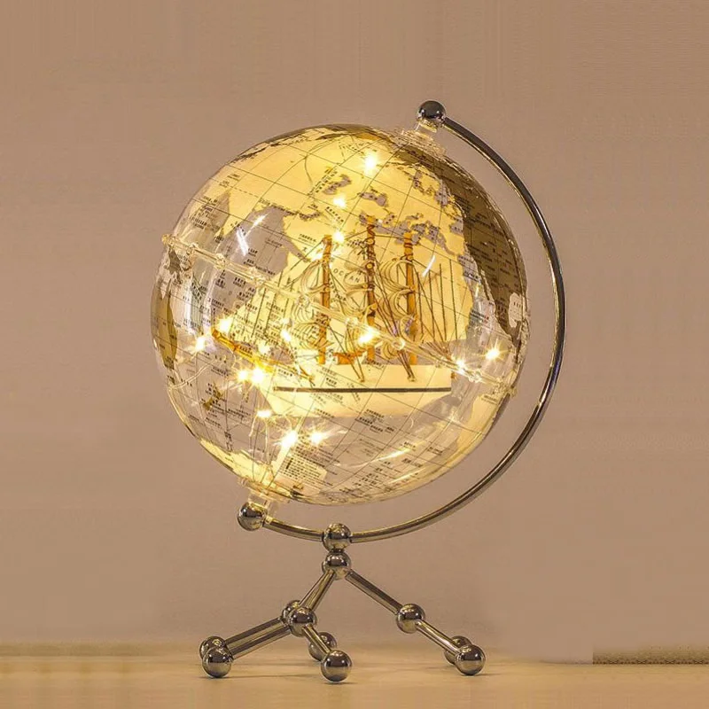 H0ee01d2cdf6f4f5fa42e56f3982f87f2Q.webp Wellfun Manufacturer Latest Design High Quality Metal Metal Office Table Decorative World Globes - Image 1