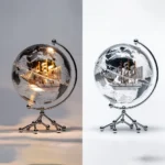 Wellfun Light Luxury Globe Ornaments Office Desktop Decoration 10 Inch Earth World Globes - Image 4
