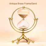 Wellfun Modern Design Stock Brass Hourglass 30 Min Rotating Stand Timer - Image 6