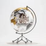 8 Inches Metal Stand Globe Earth for Students Learning Map Educational World Globe for Kids
