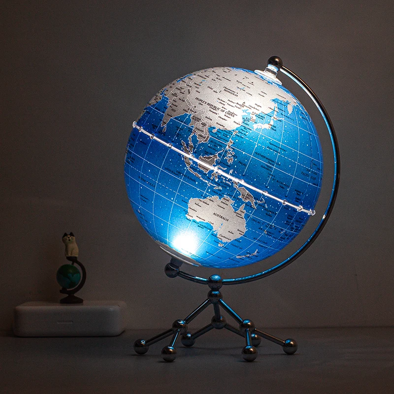 H1e3ec5fdc9944bbaaa7b42e3252236d7q.webp Wellfun Customized New Products Move With Hot Sale Mova Rotating Novelty Gifts Globe Earth Globe Decor Globe - Image 1