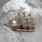 Wellfun Transparent Boat World Earth Toy Gadgets for Decorations Craft Novelty Gifts Globe Earth Globe Decor Globe - Image 6