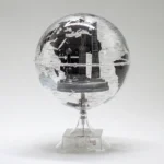 Huizhou Wellfun Factory Transparent Earth Globe with Shanghai Landmark Souvenir Gift