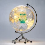 Wellfun Rotating Earth World Light Lamp Nova Novelty Gifts Globe Earth Globe Decor - Image 6