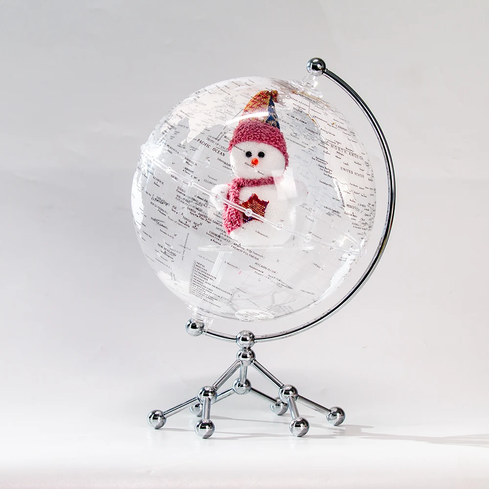 H4202faab9d4d46bba2c0a564bd267bf3e.webp Wellfun Rotating Earth World Light Lamp Nova Novelty Gifts Globe Earth Globe Decor - Image 1