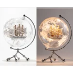 20cm Plastic Geography Earth World Rotating Globe for Office Home Decor World Globe Gift - Image 5