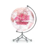 Wellfun Transparent Earth Globe Gift Built-in Pink Sailboat for Kid Factory Best Earth Craft Novelty Gifts Globe Earth Decor - Image 2