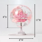 Wellfun Plastic Rotation Globe Decor Desktop World Map Education Earth Globe Map English - Image 2