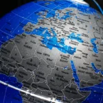 Wellfun Round Shape Rotation Earth Globe for Office Home Decor World Globes - Image 5