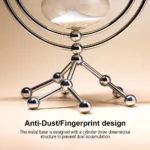 Transparent Glass Sand Clock Hourglasses Sand With Metal Stand - Image 3