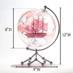 Wellfun Business Gifts Decorative Rotating Acrylic 20cm 25cm Christmas Novelty Gifts Globe Earth Globe Decor Globe - Image 2