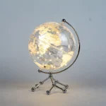 Wellfun Acrylic World Transparente Plastic Light 8Inch Laiton From Earth Lamp Novelty Gifts Globe Earth Globe Decor Globe - Image 4
