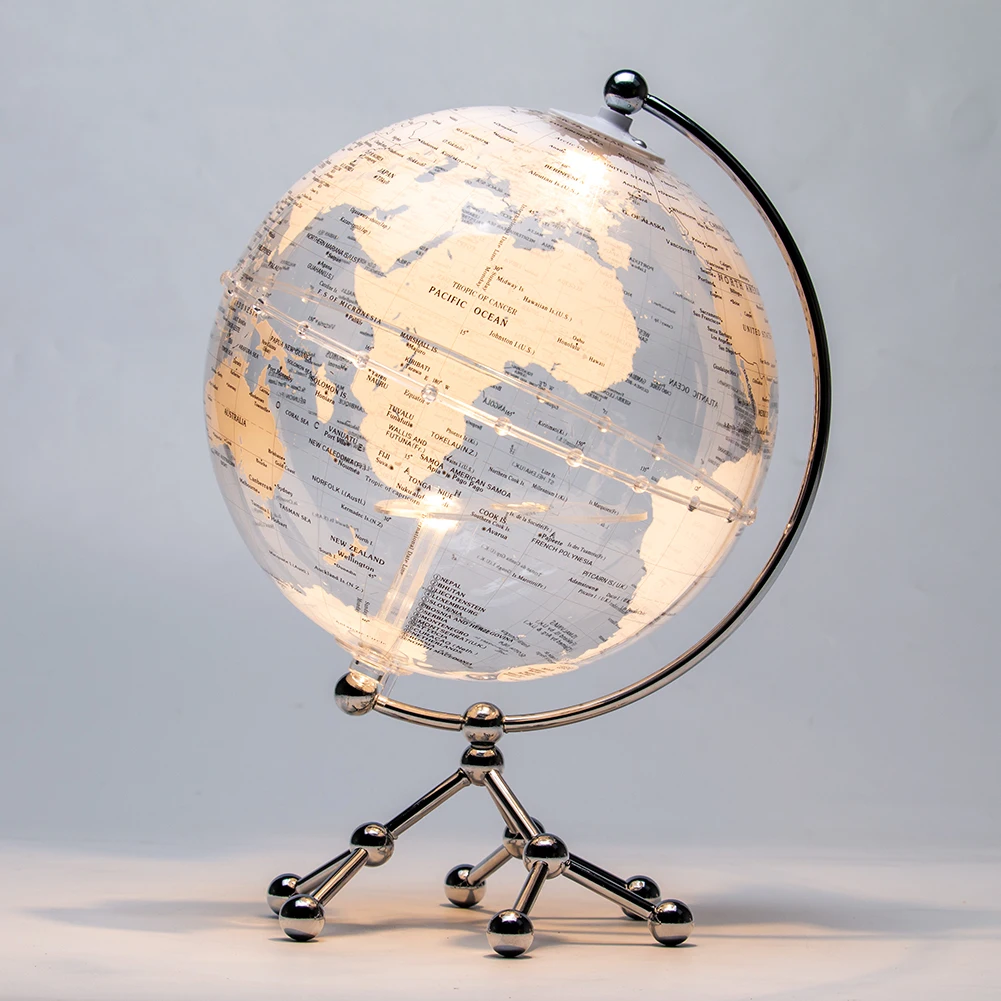 H6c1d7b259b17403e830fccbde9a4a215M.webp Wellfun Table Stand Move Frame Decordecor World and Craft Gift Novelty Gifts Globe Earth Globe Decor Globe - Image 1