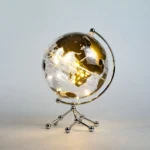 Wellfun Creative Ornament Mova 360 Degree Flip White Custom Home Decor Novelty Gifts Globe Earth Globe Decor Globe