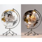 Illuminated World Map Transparent Rotating Globe With Stand for Birthday Gift or Souvenir Gift - Image 6