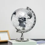 Wellfun Non-Tip Base  White Lamp Gift World  13cm Night Light LED Decor Novelty Gifts Globe Earth Globe Map - Image 4