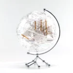 Wellfun Acrylic Transparent Touch Control Light Decoration Earth Globe Student Education Teaching Tool Clear World Globe