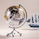 Globe Factory Direct Sale Rotating Globe for Geography Education 8Inch Plastic Transparent Globes - Image 2