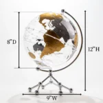 Wellfun Decorative Home Furnishings Christmas Gift Ideas Acrylic Craft Stable Novelty Gifts Globe Earth Globe Decor Globe - Image 2