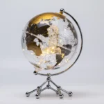 Transparent World Globe Home Decor Led Light Kids Gift Rotating Illuminated Table Earth Globes Decor - Image 6