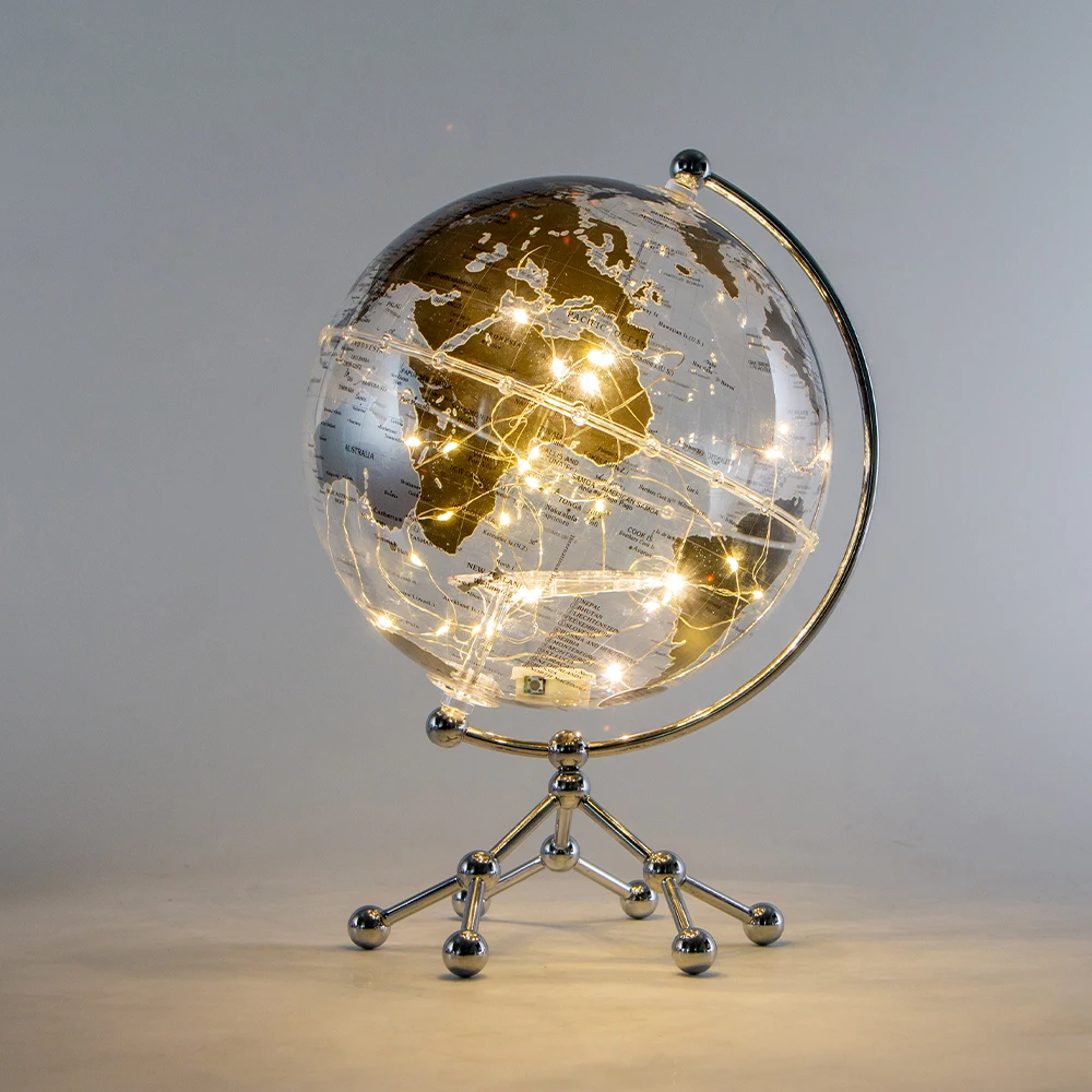 Ha90a6e7d02e34f66b7b40e00777458a3p.webp Wellfun Custom Souvenirs New for Gift Home Glass Novelty Gifts Globe Earth Globe Decor Globe - Image 1