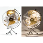 Wellfun 10inch Transparent Globe Lighting Earth With Sailboat 360 Rotating Lamp Novelty Gifts Globe Earth Globe Decor - Image 5