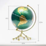 Wellfun Gold and Green HD Printed Map Big Size World Light Gift Bulb Novelty Gifts Globe Earth Globe Decor Globe - Image 2