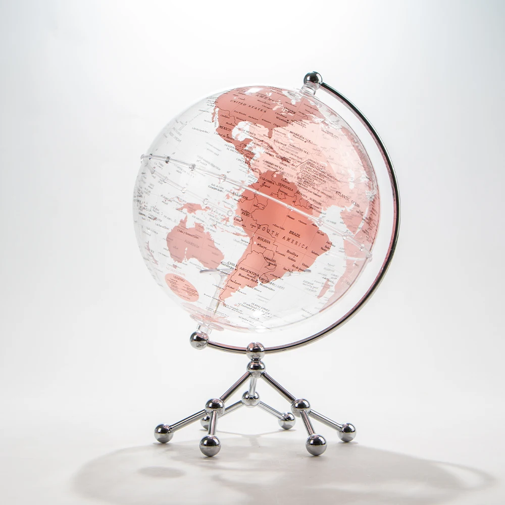 Hbb5428c52e4348f58b8231908c516266w.webp Wellfun Office Accessory Transparent Acrylic World Home Products Novelty Gifts Globe Earth Globe Decor Globe - Image 1