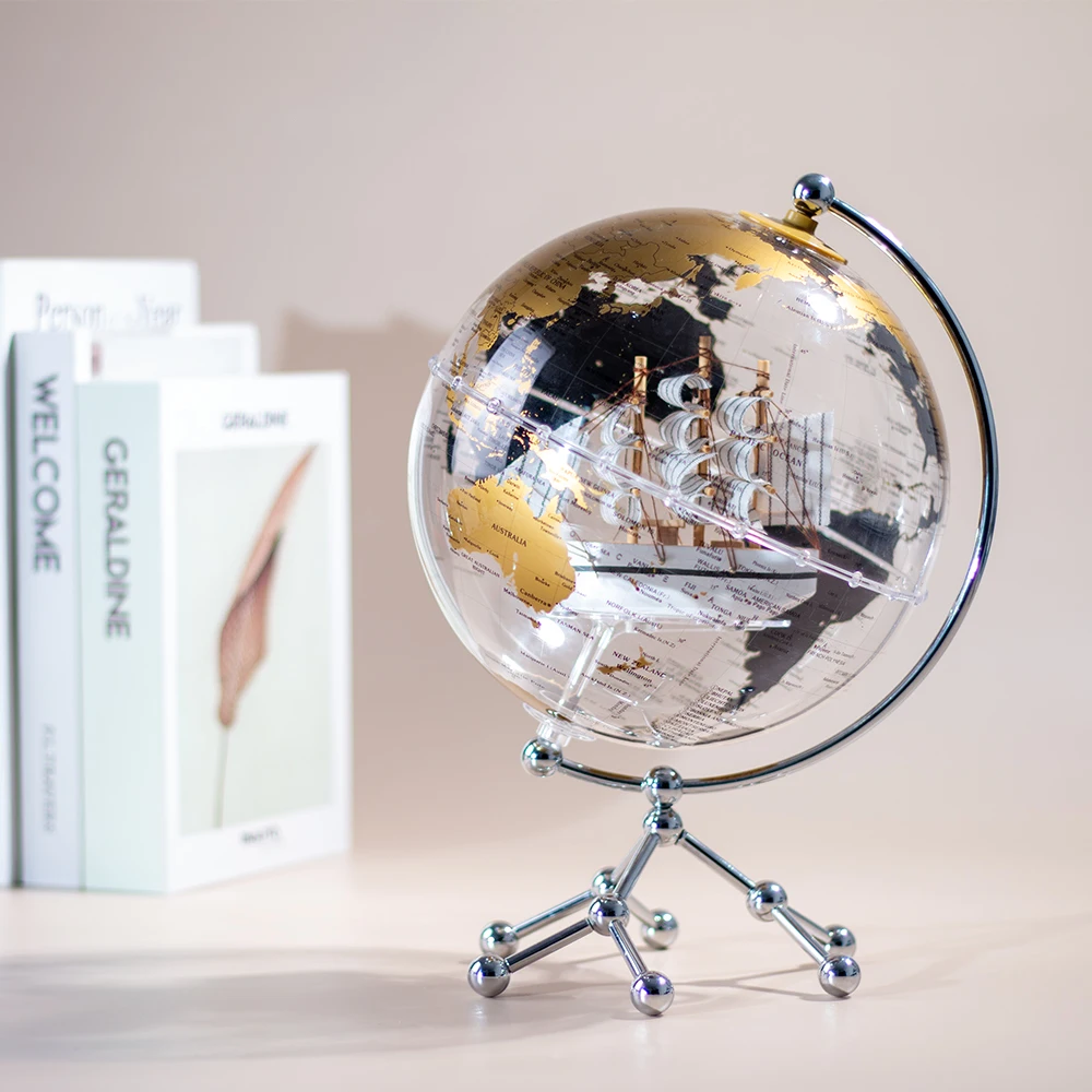 Hc11cc5ba1b1d4605a5569c77228ed691J.webp Factory Custom Kid Toy Gift Transparent Earth Globe With Metal Stand Decoration World Globe - Image 1