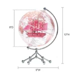 Wellfun Table Decorative World Table Accessories LED Ornamental Acrylic Light  Novelty Gifts Globe Earth Globe Decor Globe - Image 2