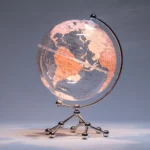 8 Inch Wholesale Factory Outlet Plastic Acrylic Geography Earth Globe Rotating LED Lighting World Globe for Office Decoration - Image 5