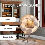 Wellfun Desktop Spinning Earth Globes Decoration Geographic Teaching Home Office Globe - Image 6