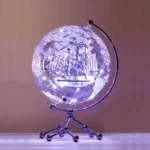 Wellfun Light Transparent Earth Globe Metal Acrylic Decorative Desk Globe Geography Education Toy Terrestrial - Image 4