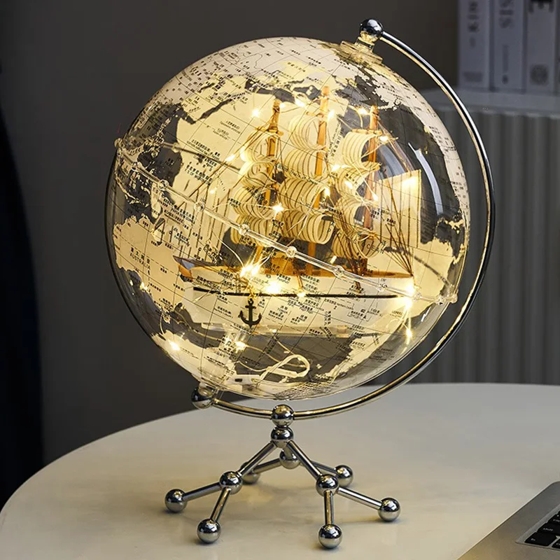 He91687e23ba8418b8b5101a3a24f6a80z.webp Wellfun Gadgets for Office Decorations Big Earth Office Decoration Novelty Gifts Globe Earth Globe Decor Globe - Image 1