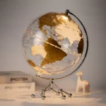 10Inch Golden Earth Education Globe Desktop Decoration for School and Kid's Toy Globe - Image 2