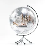 Wellfun Wholesale Acrylic Transparent Globe Rotating  Earth Globes With Frame Photo