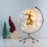 Wellfun Rotating Earth World Light Lamp Nova Novelty Gifts Globe Earth Globe Decor - Image 2