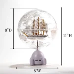 OEM Earth Globe With Bluetooth Stand Design Gold HD Clear Globe Business Gift World Globe - Image 2