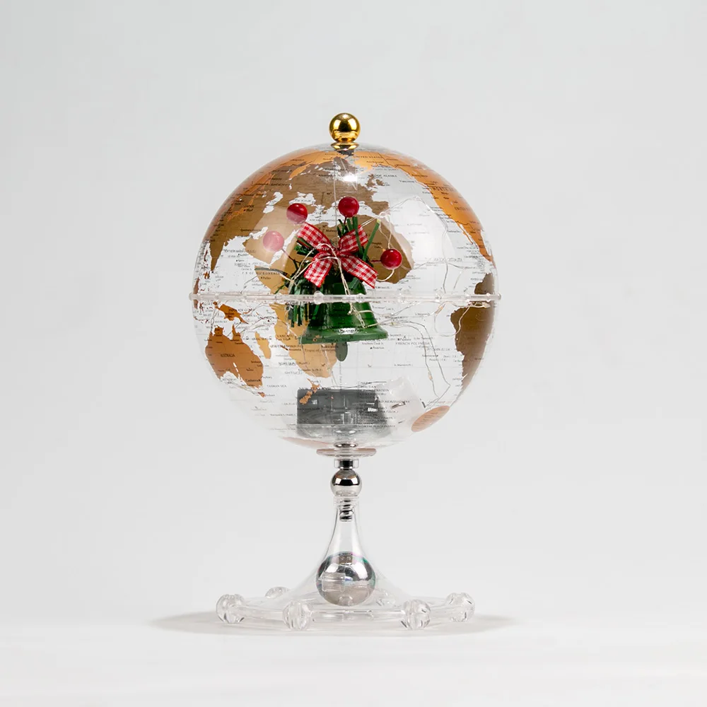 S5a98819369a74504bbce8b5d6b95365eg.webp Transparent 6Inch Christmas Gift World Earth Globes - Image 1