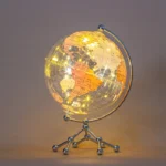 Wellfun Ornamental LED Rechargeable Outdoor Digital Sphere Pics Iuminaire String Novelty Gifts Globe Earth Globe Decor Globe - Image 5